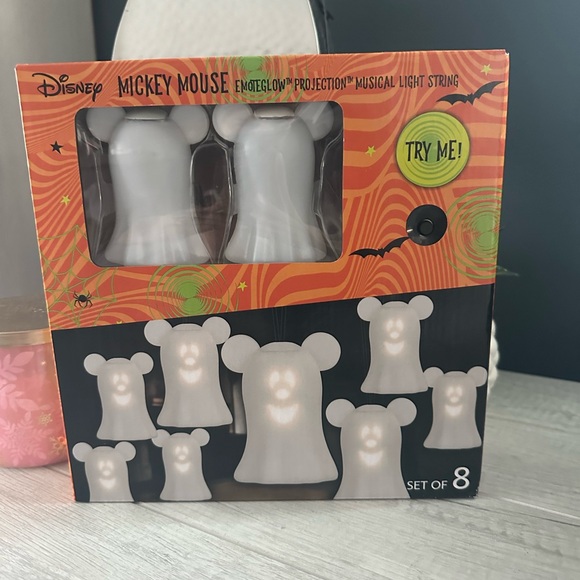 Disney Mickey Mouse Ghost Musical Halloween Projection Light String Set - Picture 3 of 4